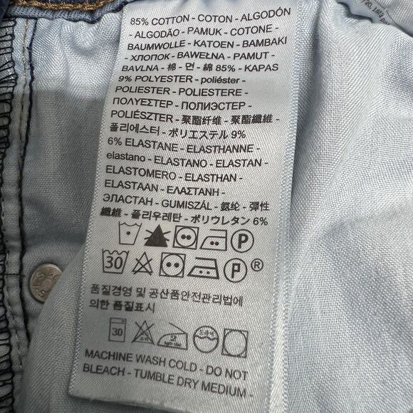 Levi Mile High Super Skinny Jeans Sz 28 x 31 Medium Wash - Picture 8 of 10